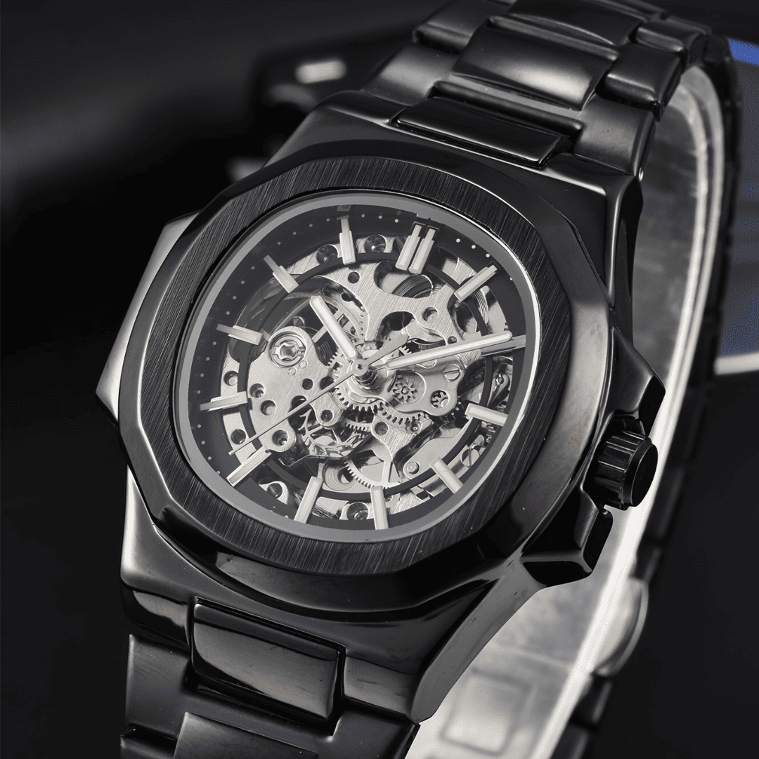 Relógio Infinity Skeleton Vanguard Black