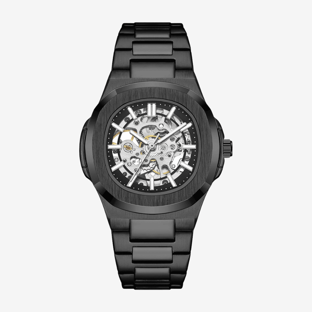 Relógio Infinity Skeleton Vanguard Black