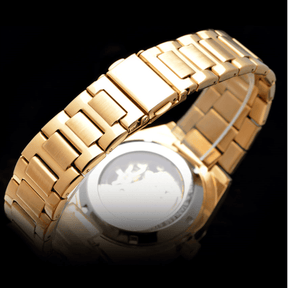 Relógio Skeleton Vanguard Dourado VG001