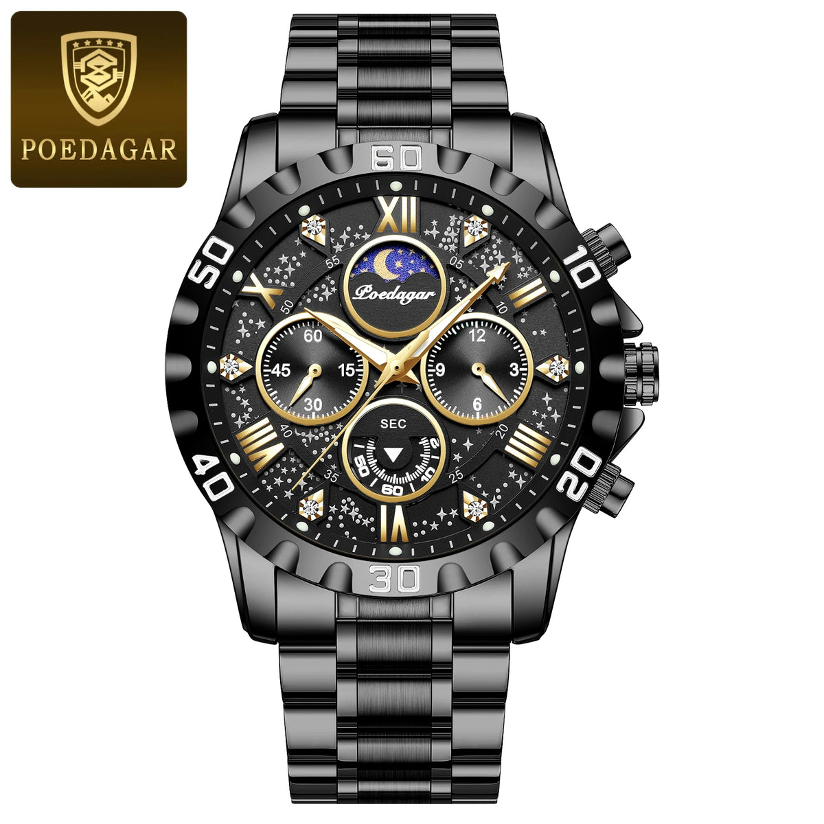 Relógio Poedagar ChronoMaster Lux